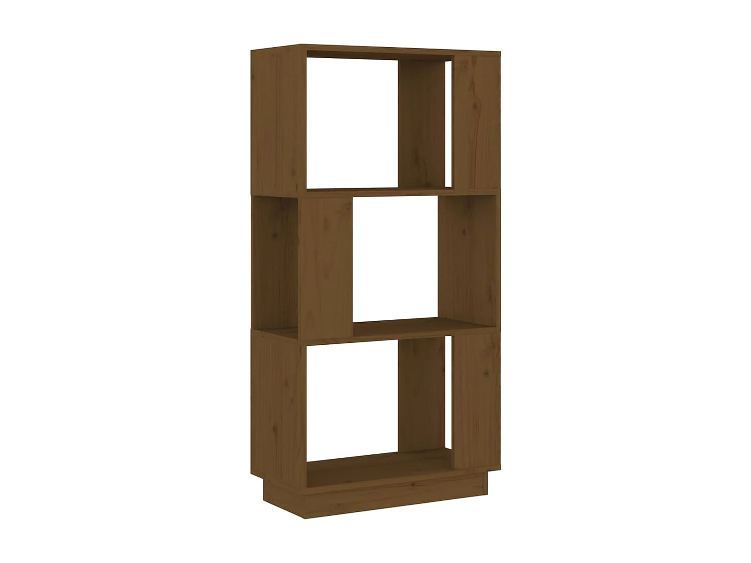 Bibliothèque Marron miel 51x25x101 cm Pin solide OFR39494 BonneVie Meuble