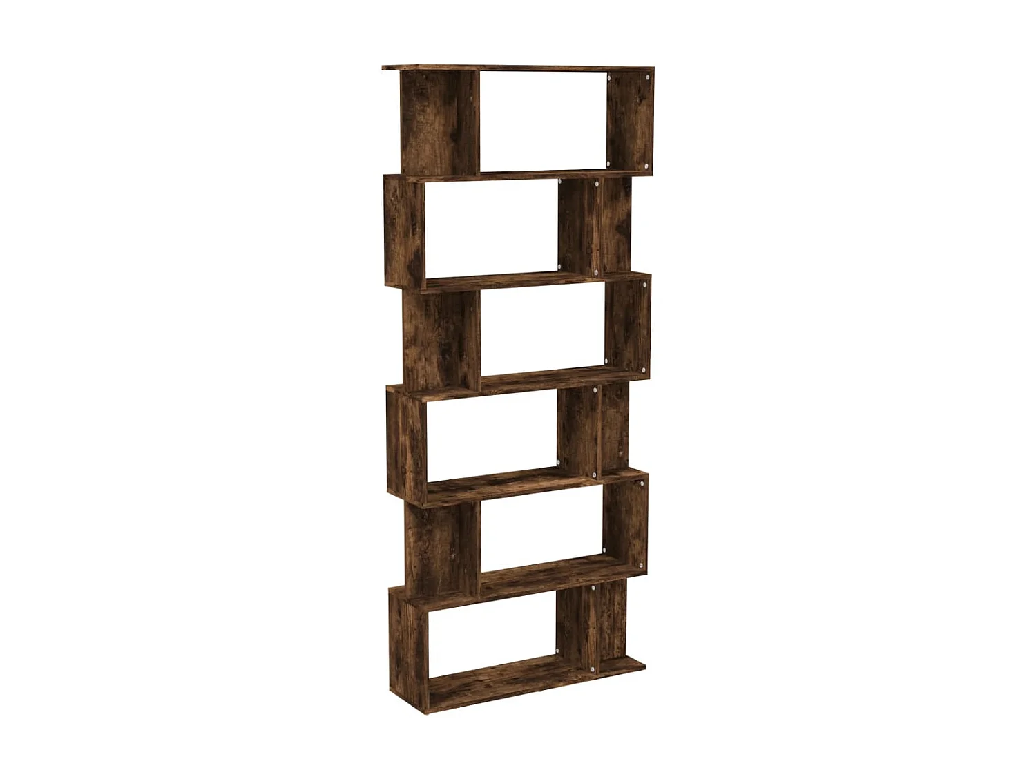 Bibliothèque Chêne fumé 80x24x192 cm Bois d'ingénierie OFR26639 BonneVie Meuble