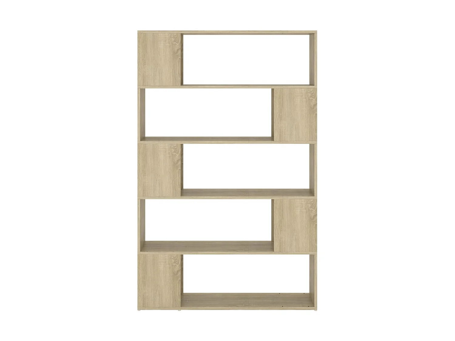 Bücherregal Raumteiler,Bücherschrank Sonoma-Eiche 100x24x155 cm Holzwerkstoff -gkd936926