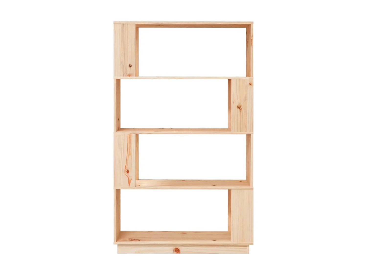 Bibliothèque-Séparateur de pièce 80x25x132 cm Pin solide OFR51924 BonneVie Meuble