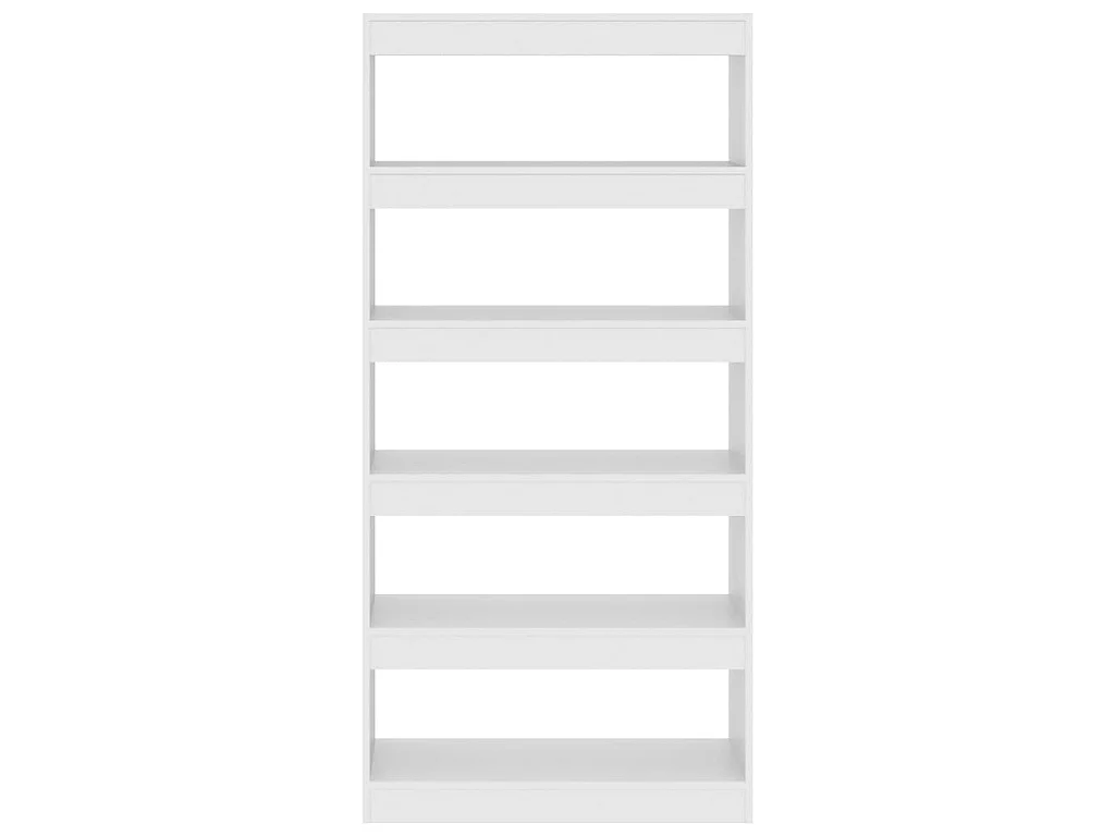 Biblioteca Estantería - divisor madera de ingeniería blanco 80x30x166 cm ES12147