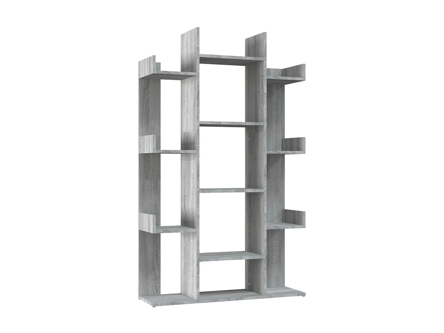 Bibliothèque Sonoma gris 86x25,5x140 cm Bois d'ingénierie OFR93997 BonneVie Meuble