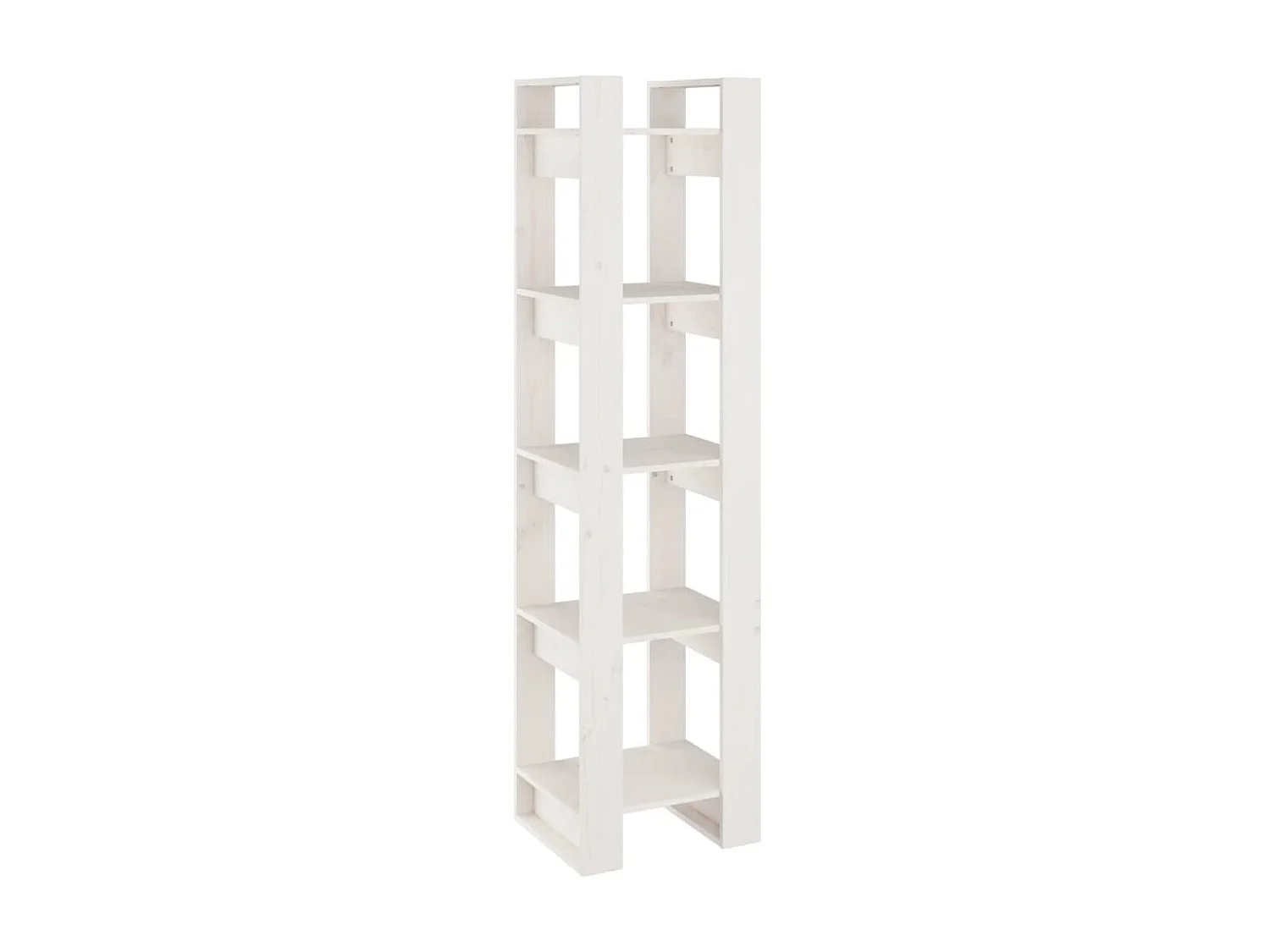 Bibliothèque-Séparateur de pièce Blanc 41x35x160 cm Pin solide OFR93703 BonneVie Meuble