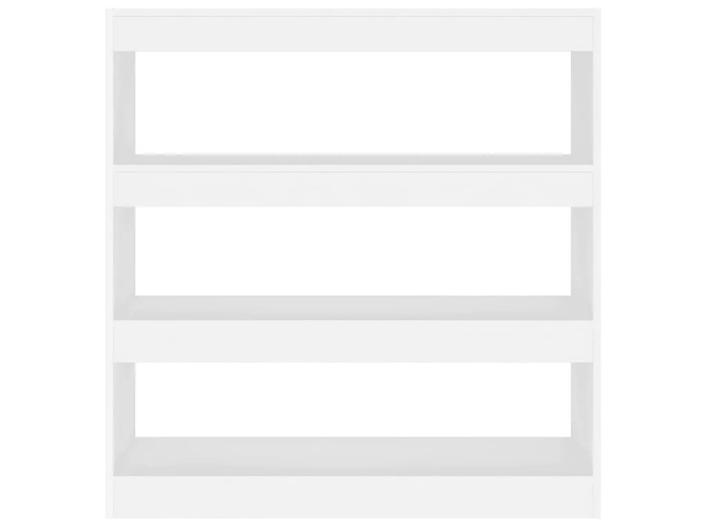 Bibliothèque-Séparateur de pièce Blanc 100x30x103 cm OFR78893 BonneVie Meuble