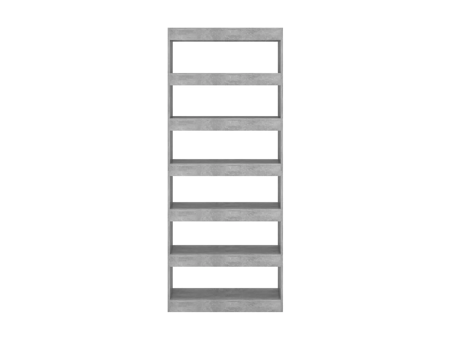 Bücherregal/Bücherschrank,Raumteiler Betongrau 80x30x198 cm Holzwerkstoff -gkd528922