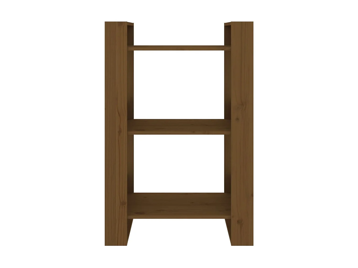 Bibliothèque Marron miel 60x35x91 cm Bois massif OFR86025 BonneVie Meuble