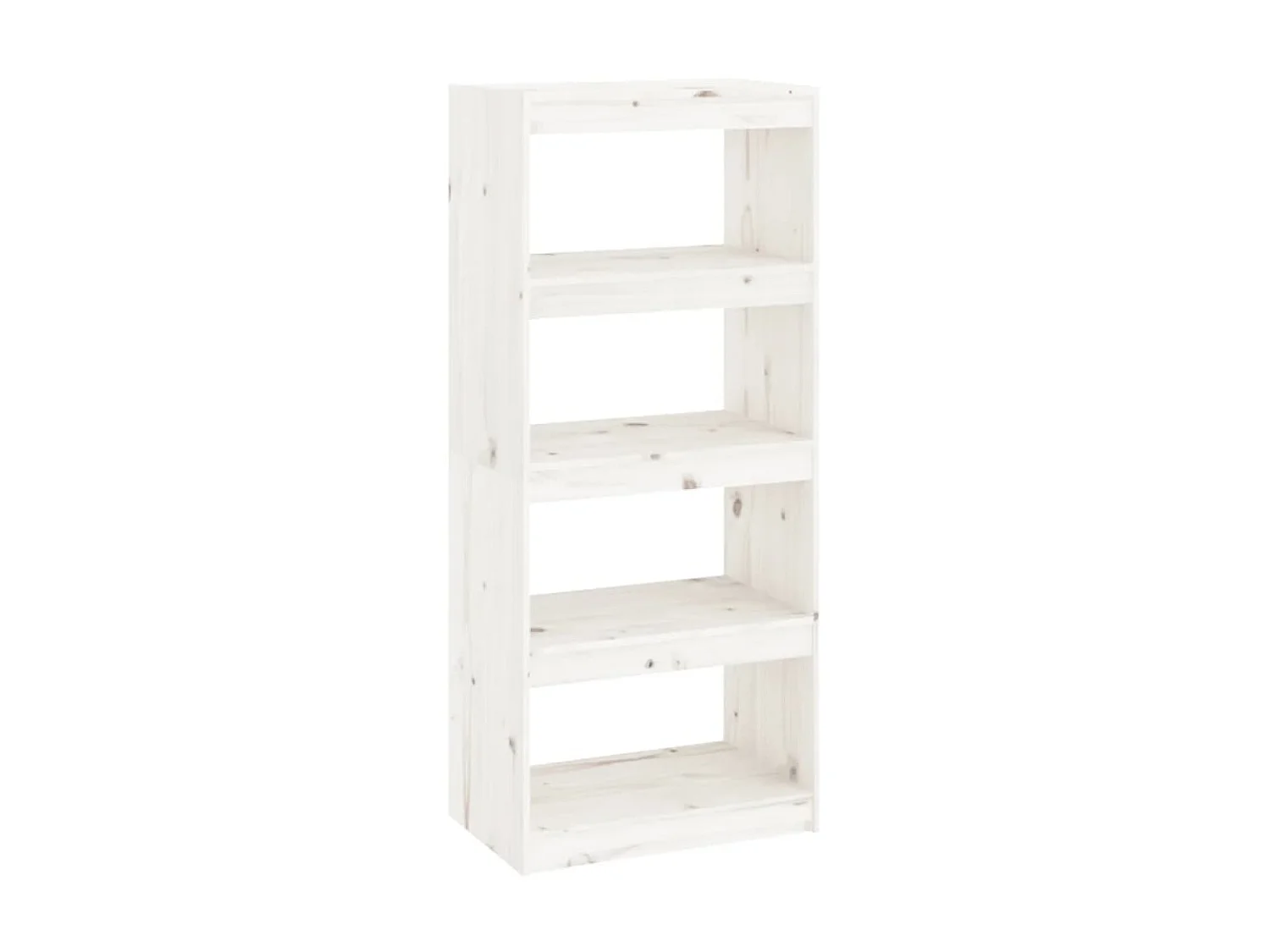Estante/divisória 60x30x135,5 cm madeira de pinho maciça branco PT128576