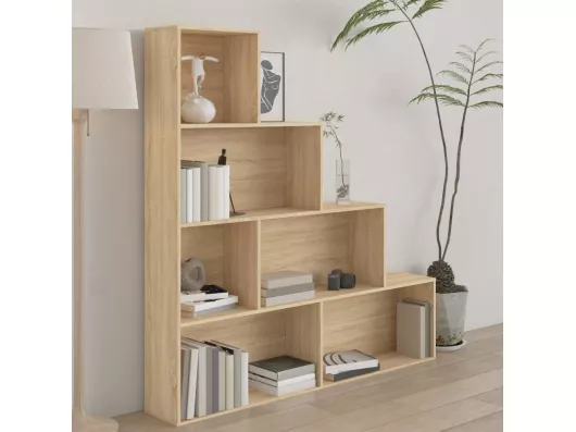 Kauf Unique Bücherregal/Bücherschrank,Raumteiler Sonoma-Eiche 155x24x160 cm Holzwerkstoff -gkd410893