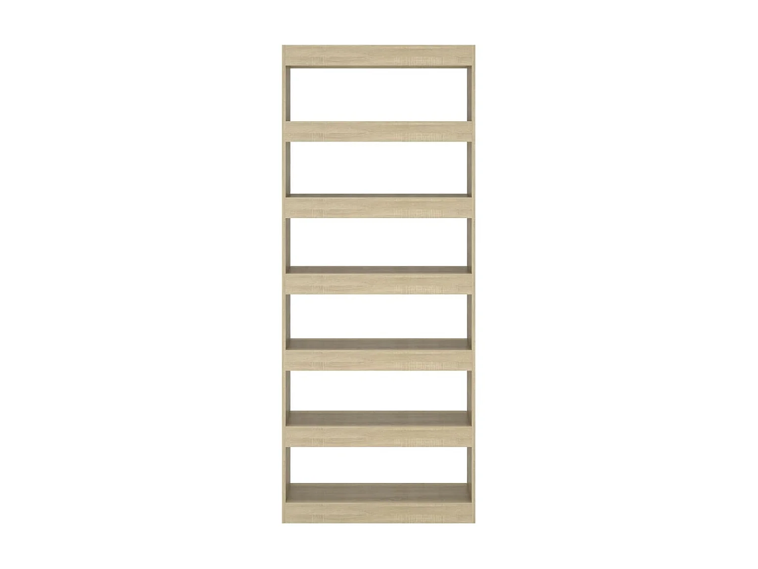 Bibliothèque-Séparateur de pièce Chêne sonoma 80x30x198 cm OFR93010 BonneVie Meuble