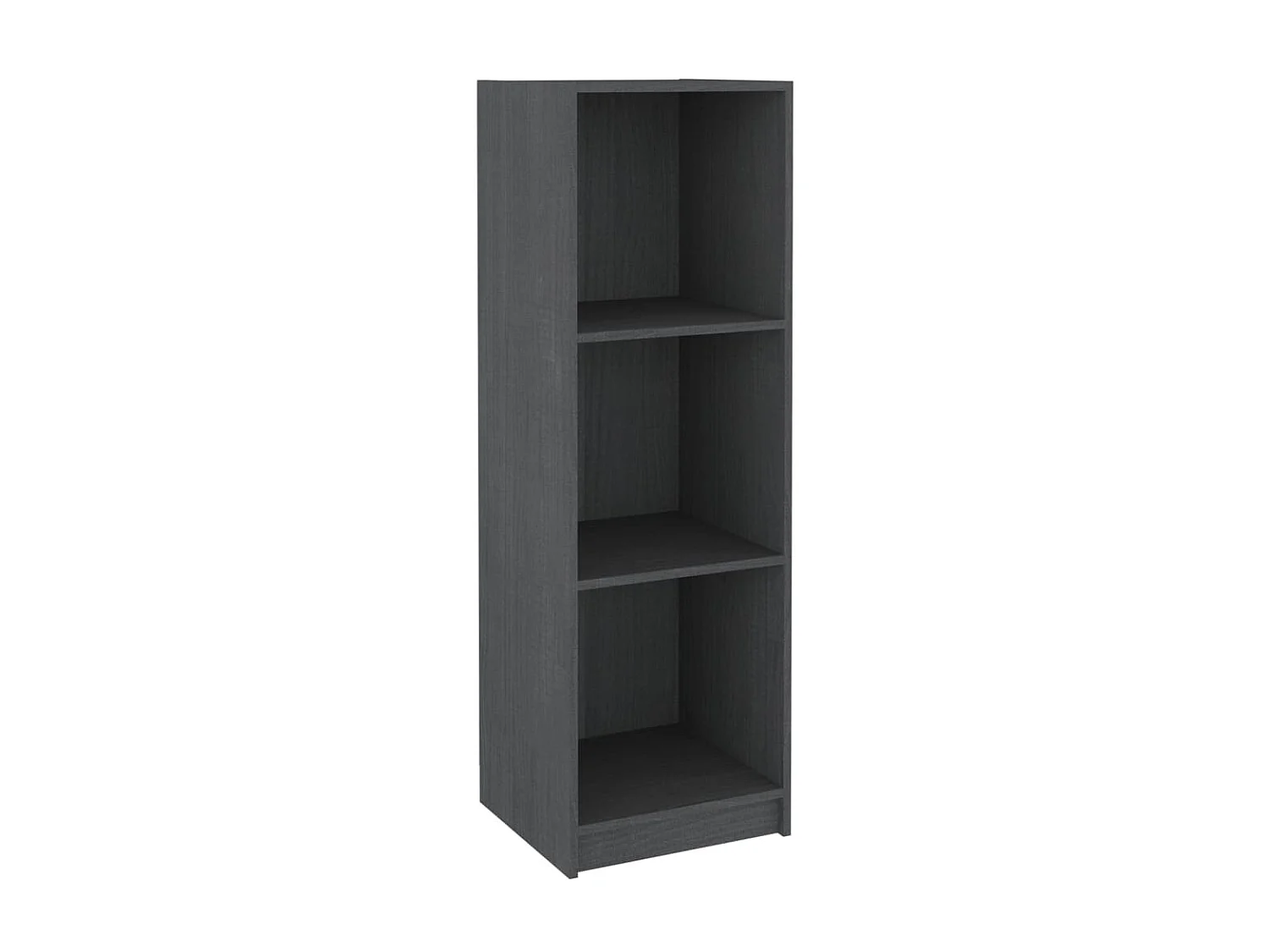 Bücherregal/Bücherschrank,Raumteiler Grau 36x33x110 cm Massivholz Kiefer -gkd795720