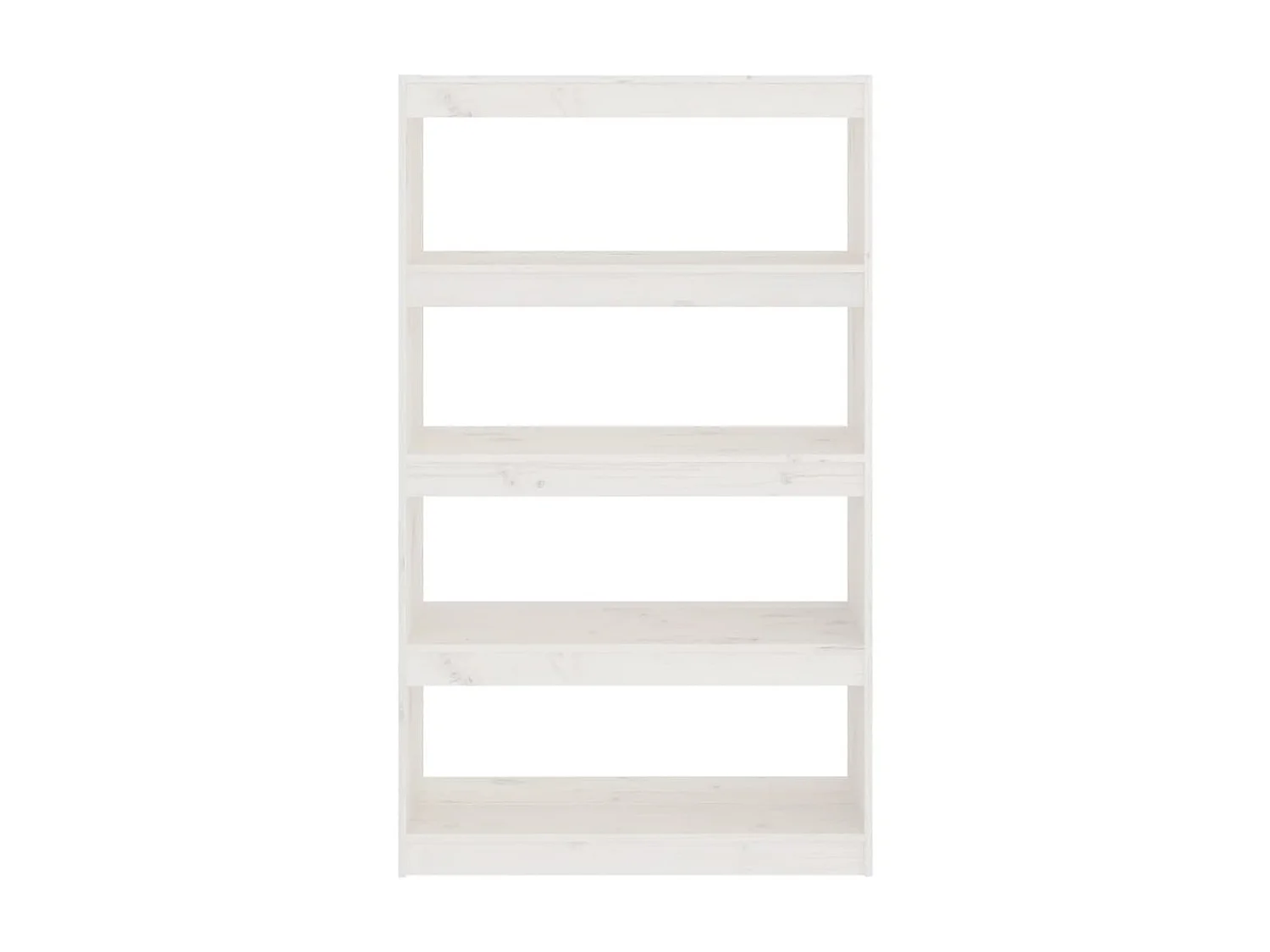 Biblioteca Estantería - divisor de espacios madera pino blanco 80x30x135,5cm ES96078