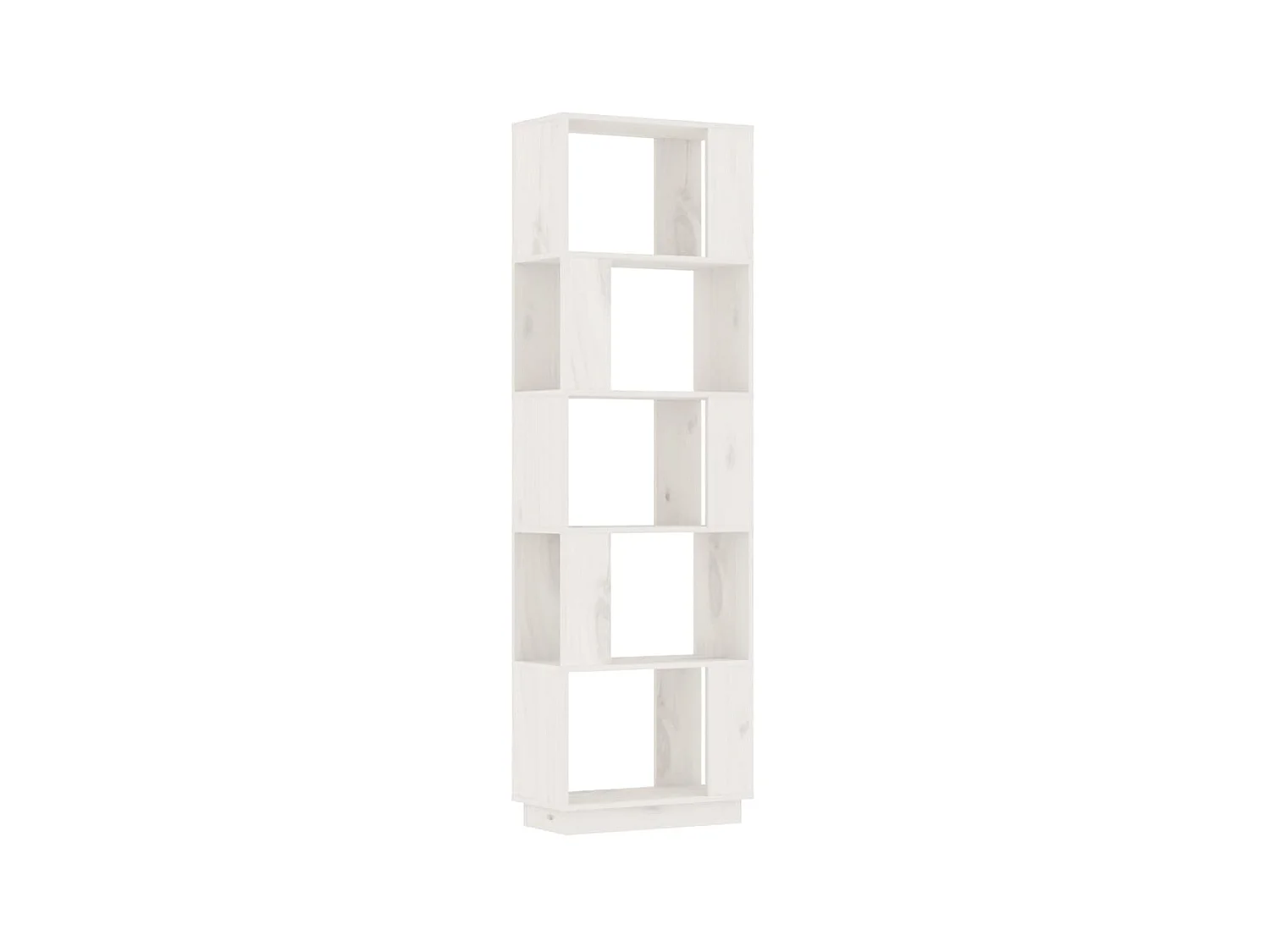 Bücherregal/Bücherschrank,Raumteiler Weiß 51x25x163,5 cm Massivholz Kiefer -gkd518492