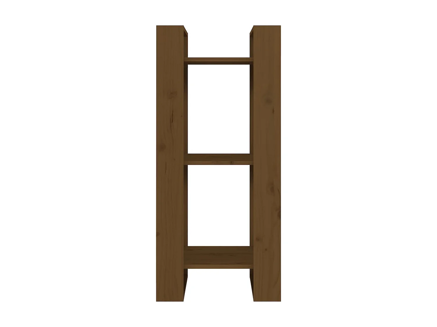 Bibliothèque Marron miel 41x35x91 cm Bois massif OFR20529 BonneVie Meuble