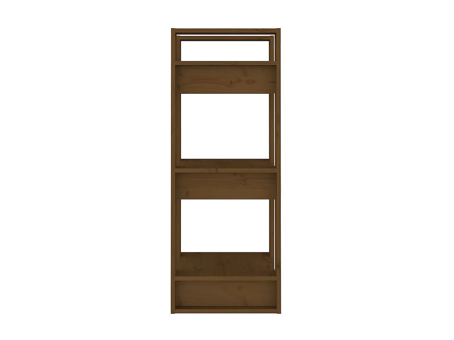 Bibliothèque Marron miel 41x35x91 cm Bois massif OFR20529 BonneVie Meuble