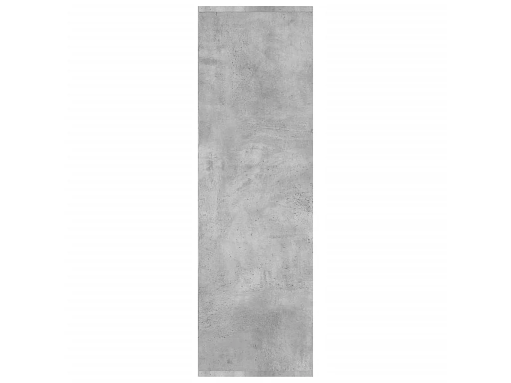 Bibliothèque Gris béton 98x30x98 cm Aggloméré OFR36077 BonneVie Meuble