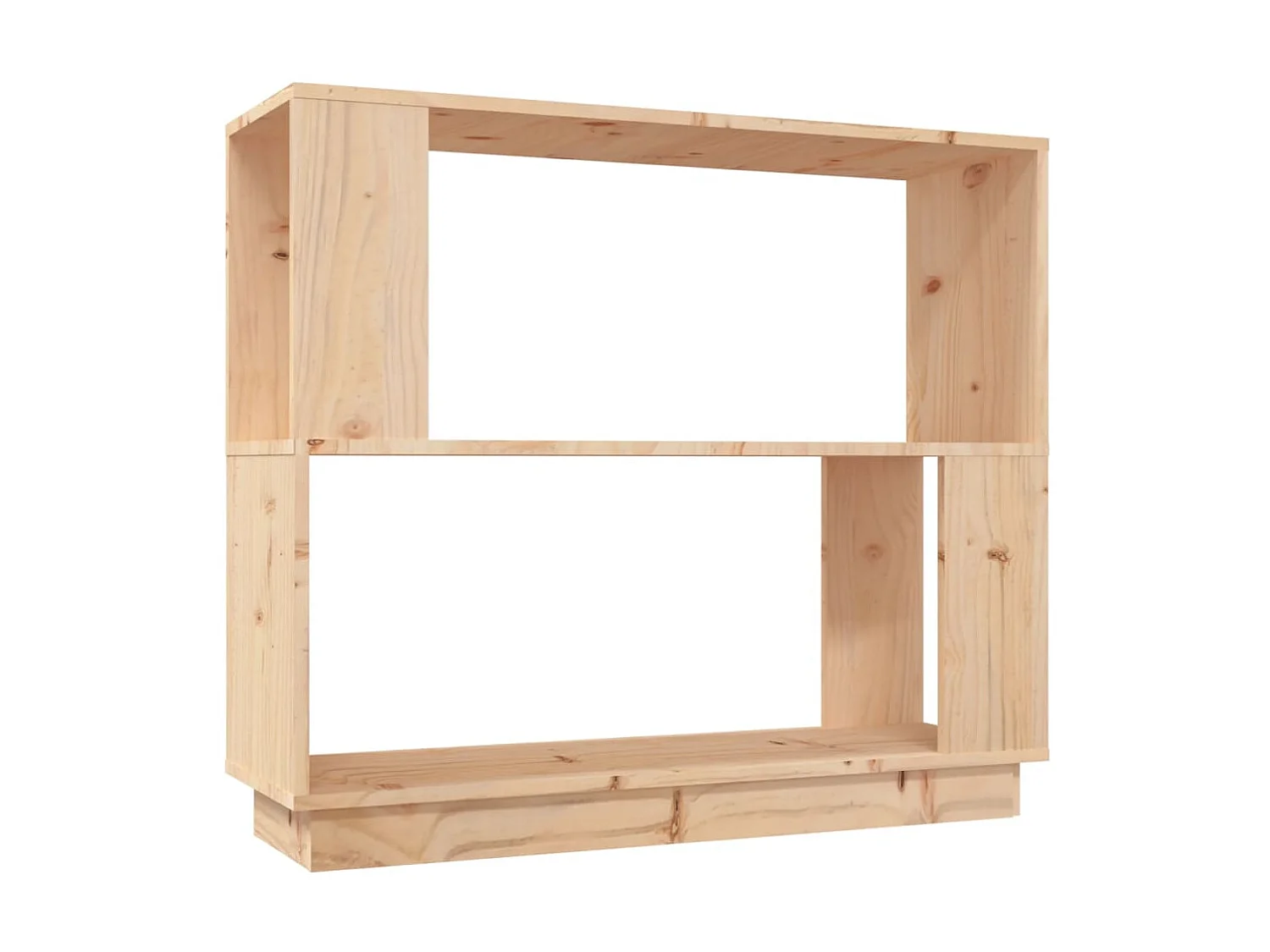 Bibliothèque-Séparateur de pièce 80x25x70 cm Bois de pin solide OFR11617 BonneVie Meuble