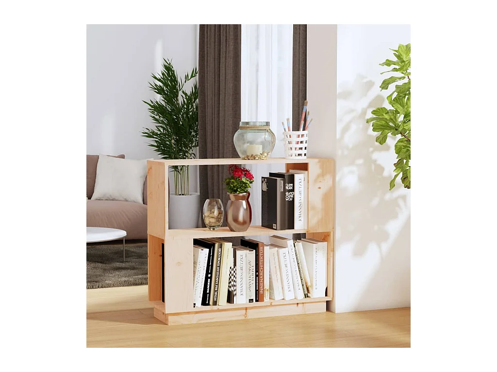 Bücherregal/Bücherschrank,Raumteiler 80x25x70 cm Massivholz Kiefer -gkd881275