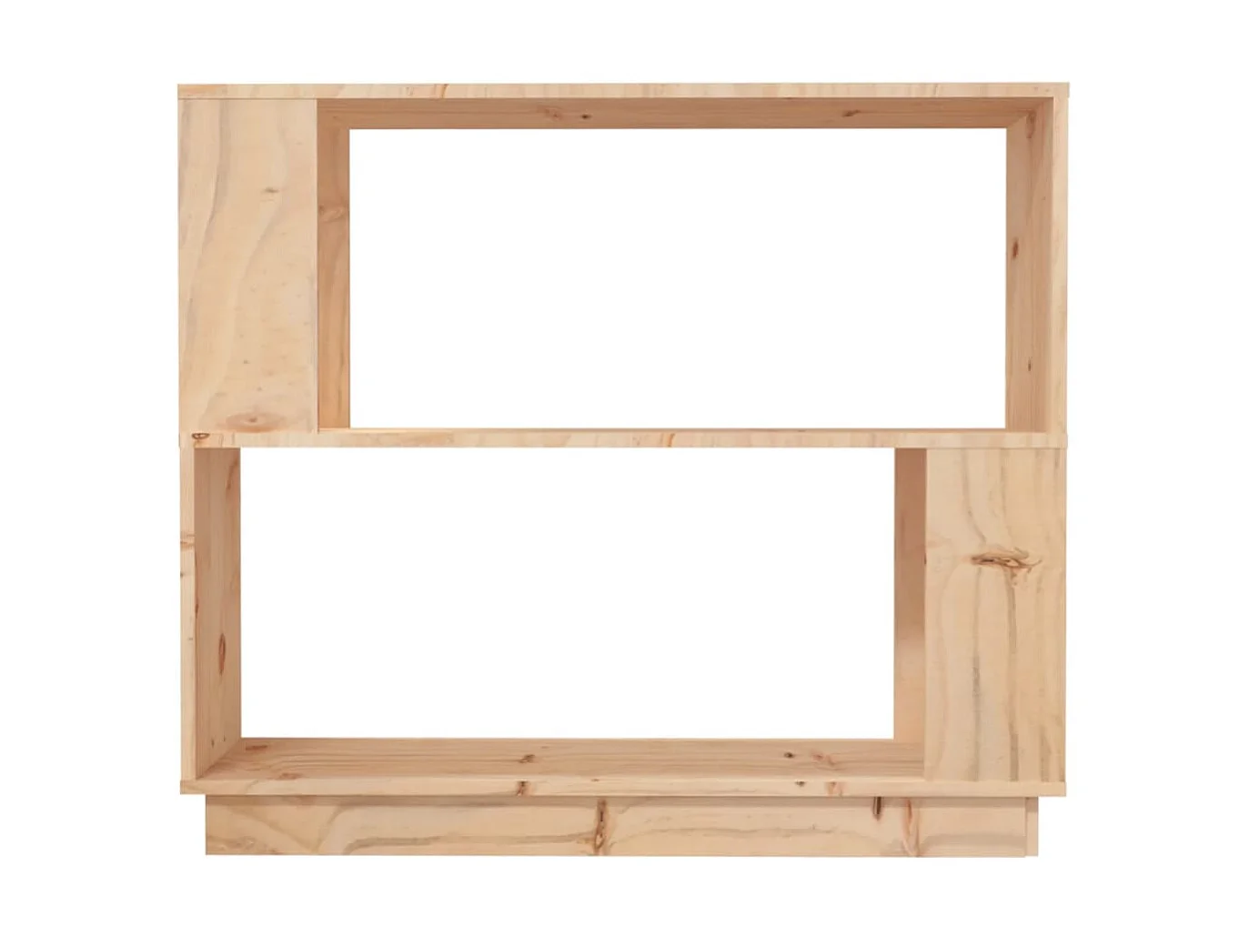 Bibliothèque-Séparateur de pièce 80x25x70 cm Bois de pin solide OFR11617 BonneVie Meuble