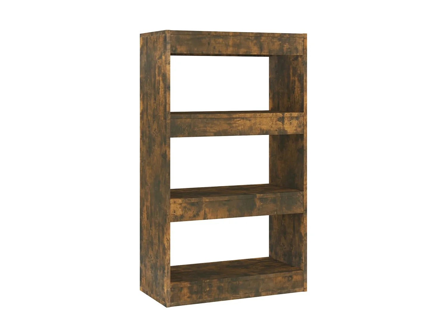 Bibliothèque-Séparateur de pièce Chêne fumé 60x30x103 cm OFR55929 BonneVie Meuble