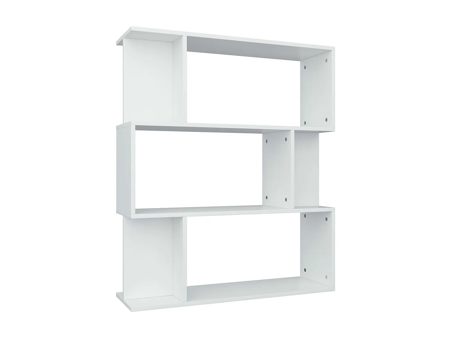 Bibliothèque Blanc 80x24x96 cm Bois d'ingénierie OFR21550 BonneVie Meuble