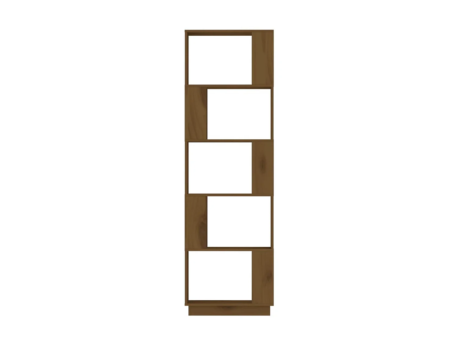 Bücherregal/Bücherschrank,Raumteiler Honigbraun 51x25x163,5 cm Massivholz -gkd253072