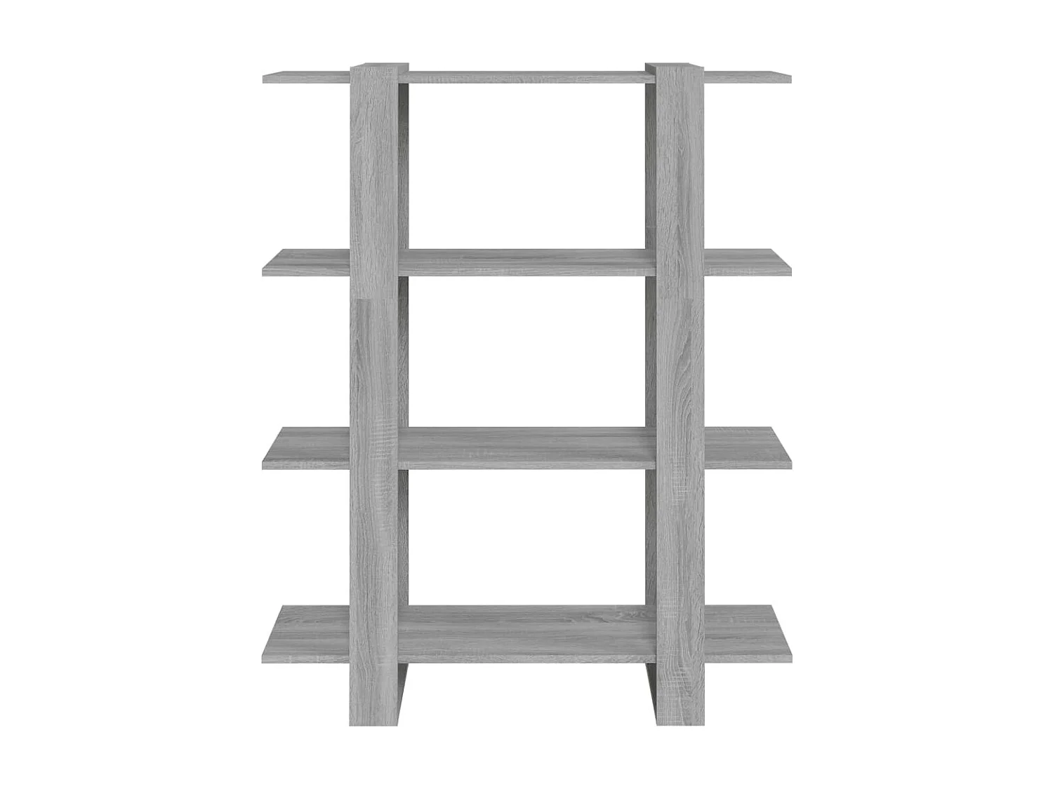 Bücherregal/Bücherschrank,Raumteiler Grau Sonoma 100×30×123,5 cm -gkd702533