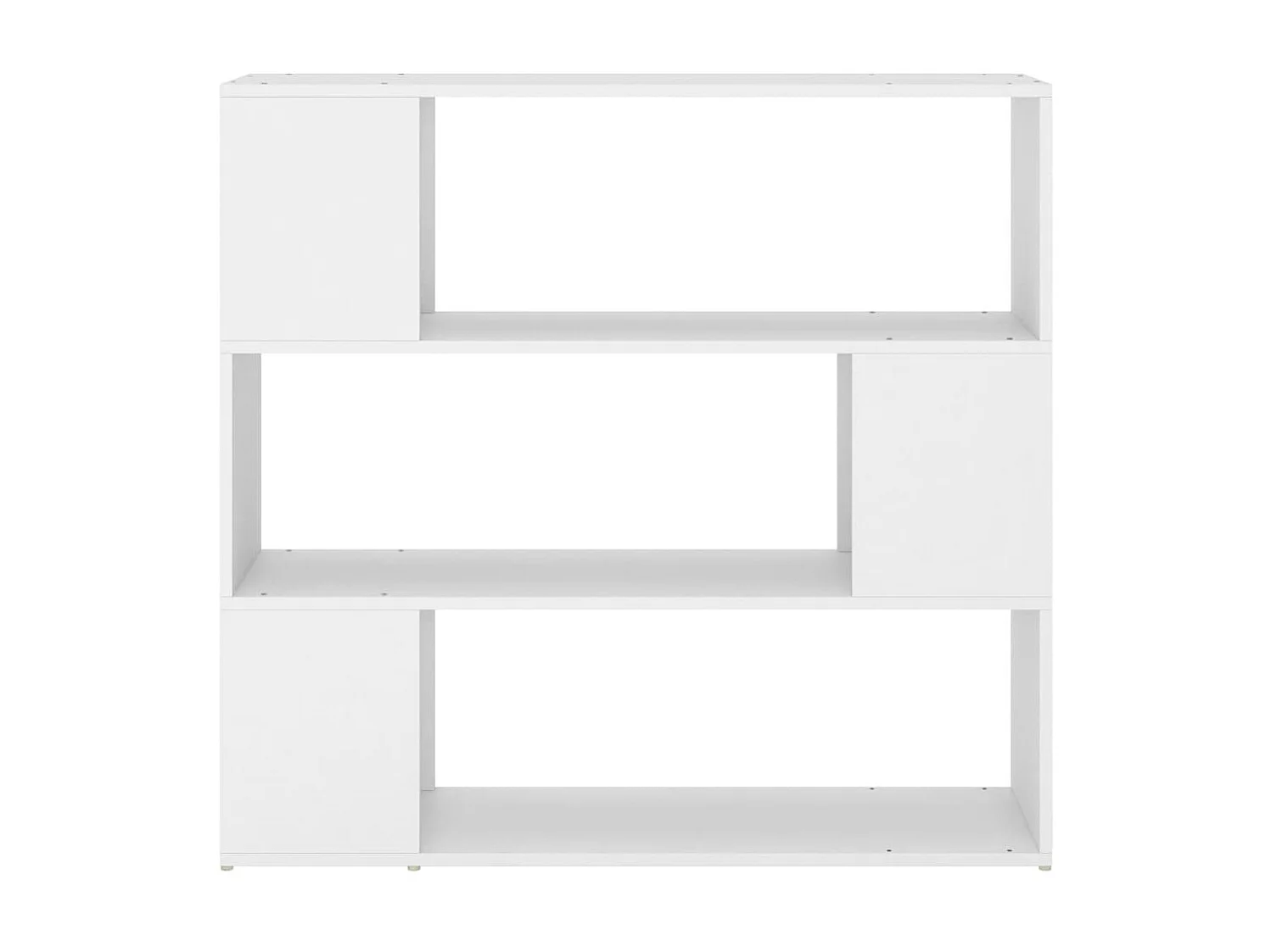 Bibliothèque-Séparateur de pièce Blanc 100x24x94 cm OFR29988 BonneVie Meuble