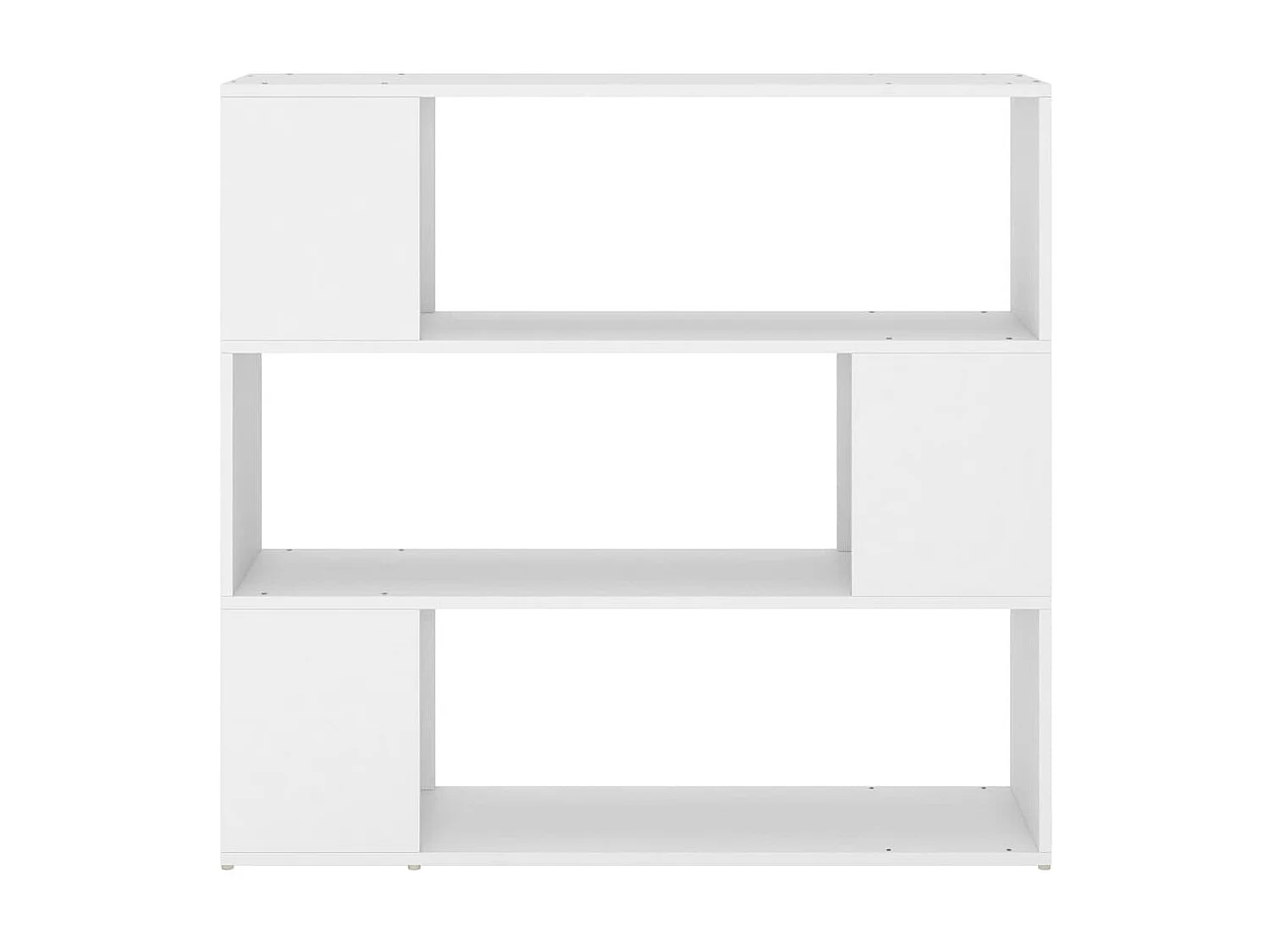 Bibliothèque-Séparateur de pièce Blanc 100x24x94 cm OFR29988 BonneVie Meuble