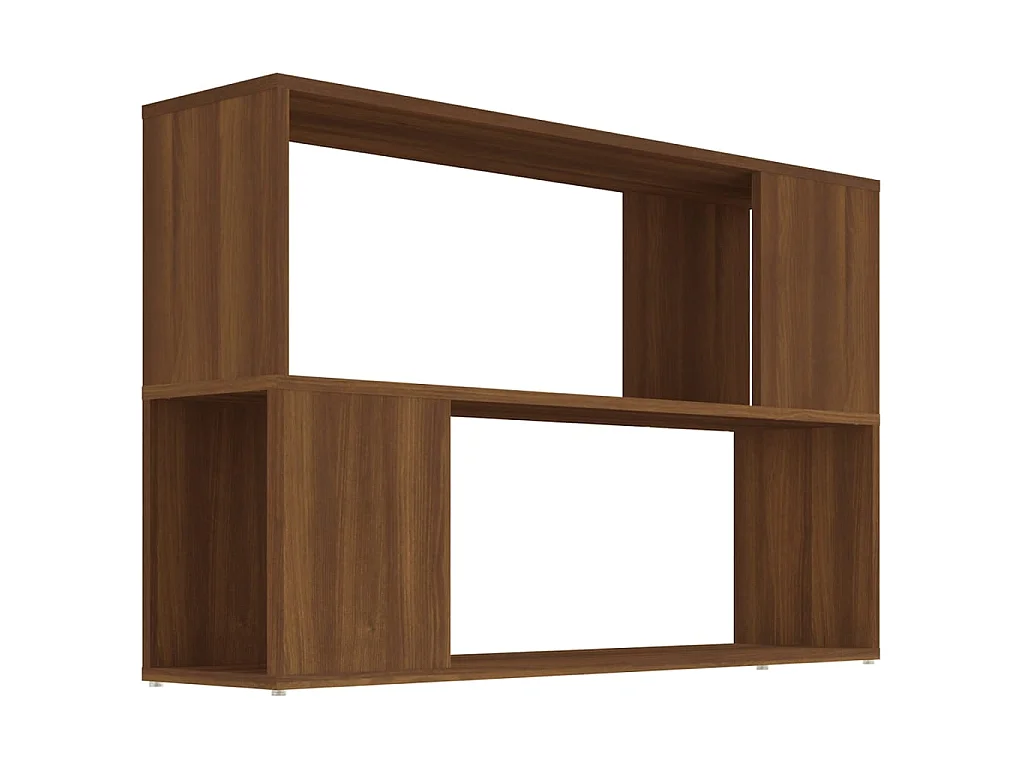 Boekenkast 100x24x63 cm bewerkt hout bruineikenkleurig NL336630