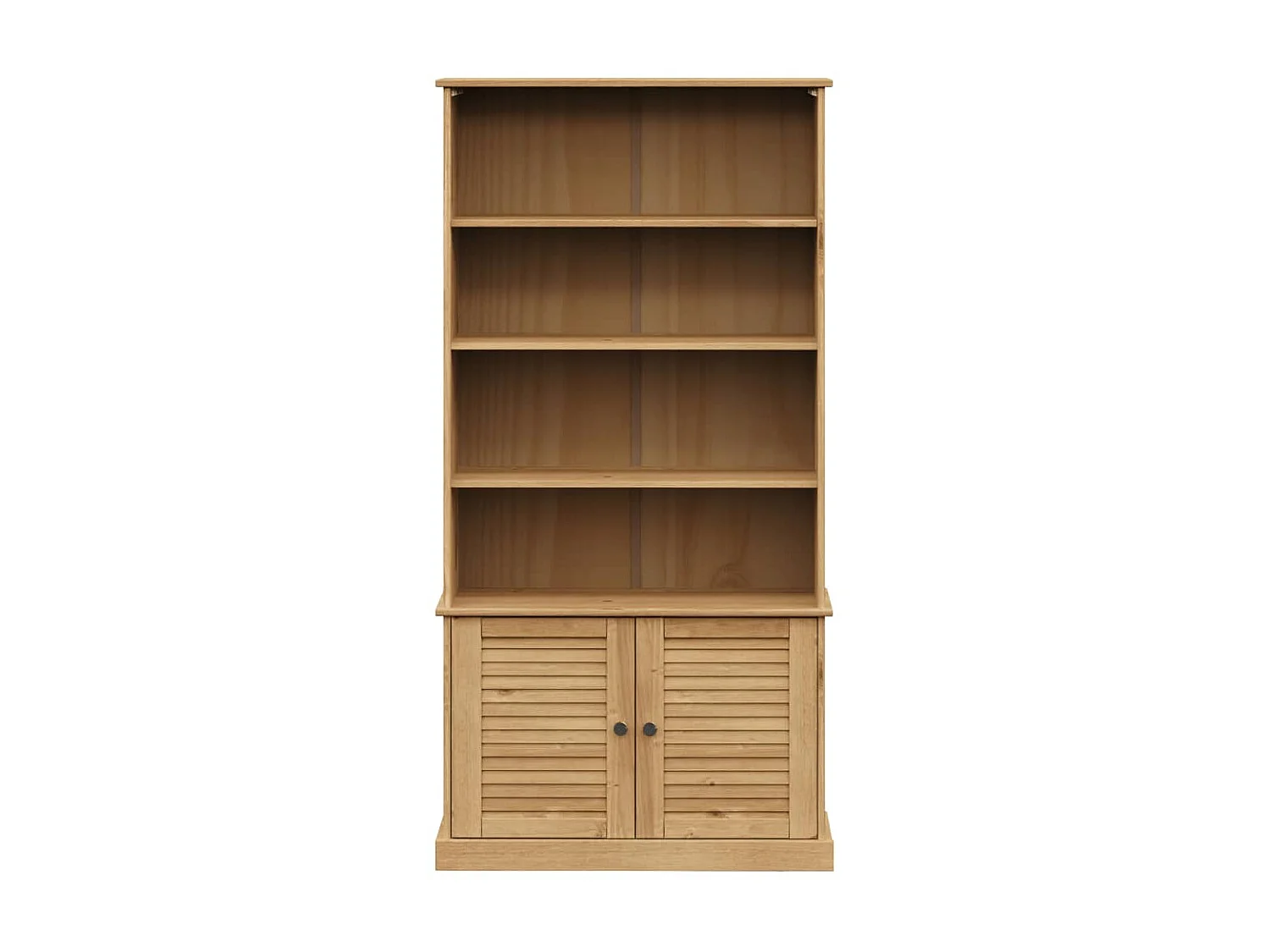 Bibliothèque VIGO 85x35x170 cm bois massif de pin OFR96854 BonneVie Meuble