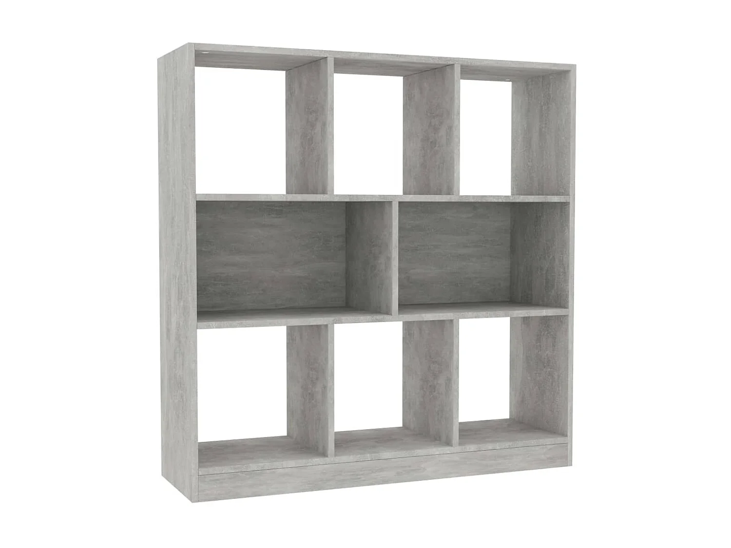 Biblioteca Estantería librería contrachapada gris hormigón 97,5x29,5x100cm ES23178