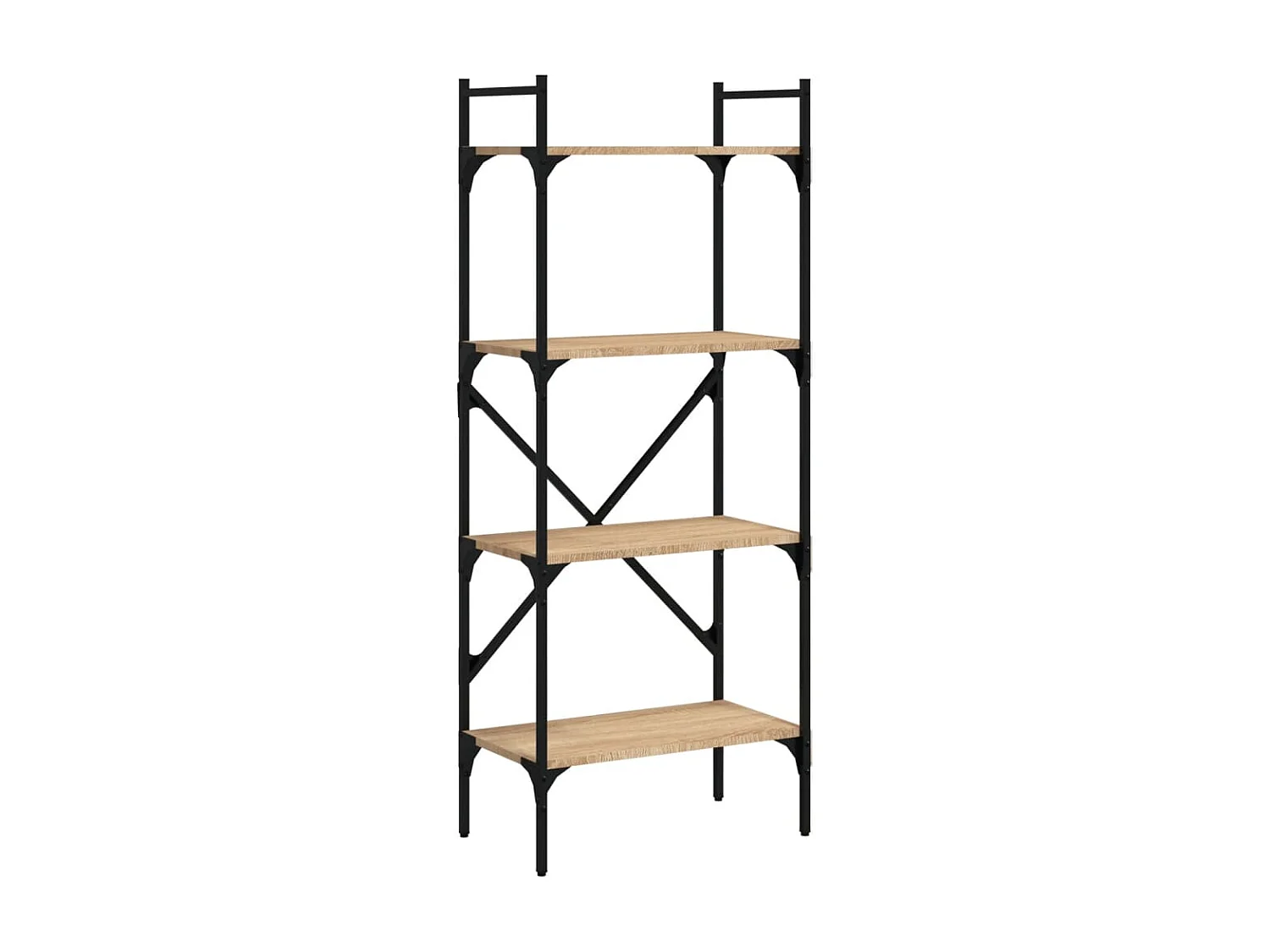 Bibliothèque à 4 niveaux chêne sonoma 56x31,5x138,5 cm OFR75325 BonneVie Meuble