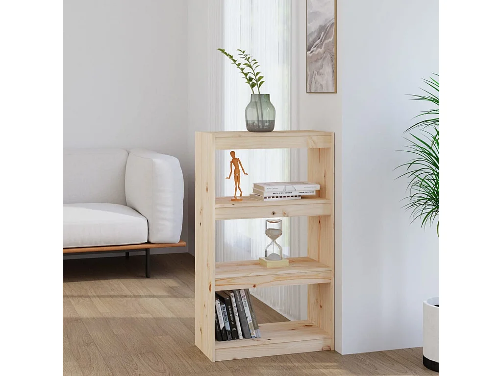 Bücherregal/Bücherschrank,Raumteiler 60x30x103,5 cm Massivholz Kiefer -gkd141786