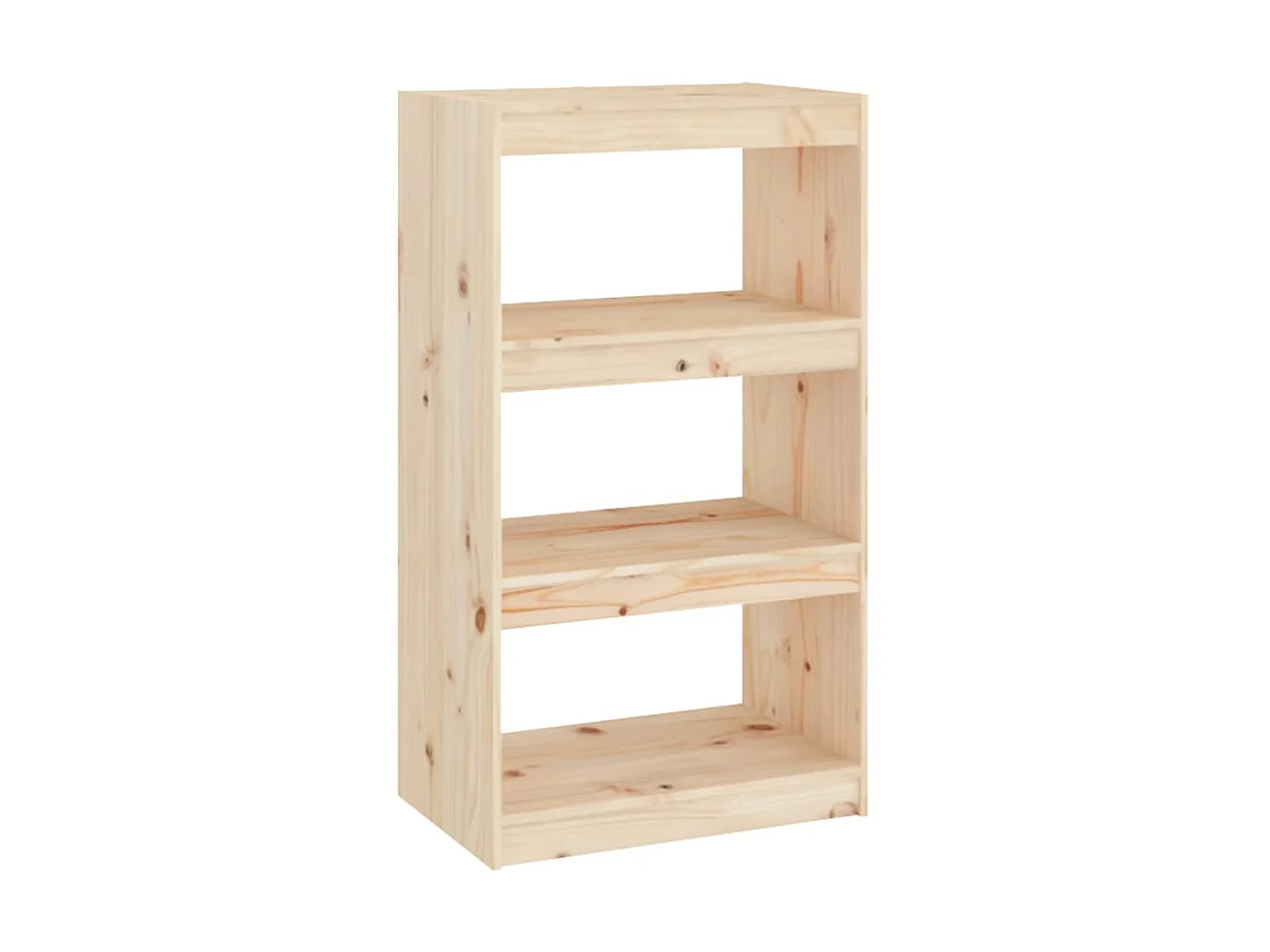 Bibliothèque-Séparateur de pièce 60x30x103,5 cm Bois de pin OFR70027 BonneVie Meuble