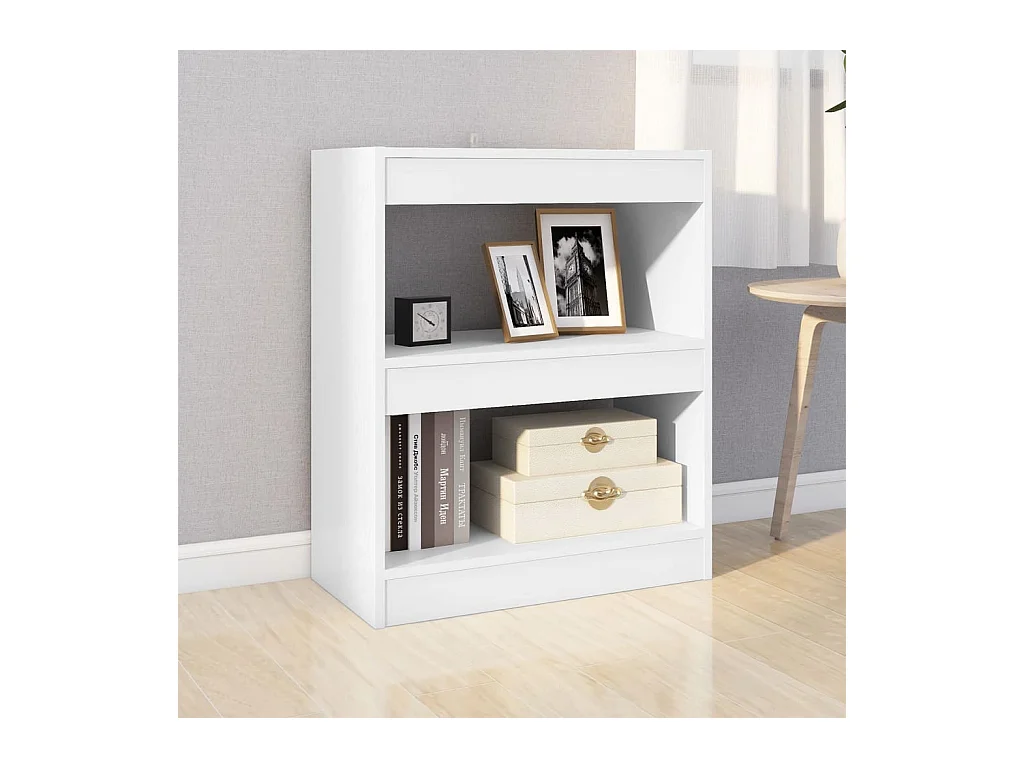 Bücherregal/Bücherschrank,Raumteiler Weiß 60x30x72 cm -gkd292266