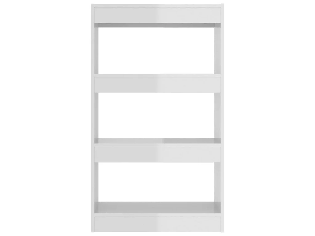 Bücherregal/Bücherschrank,Raumteiler Hochglanz-Weiß 60x30x103cm Holzwerkstoff -gkd987728