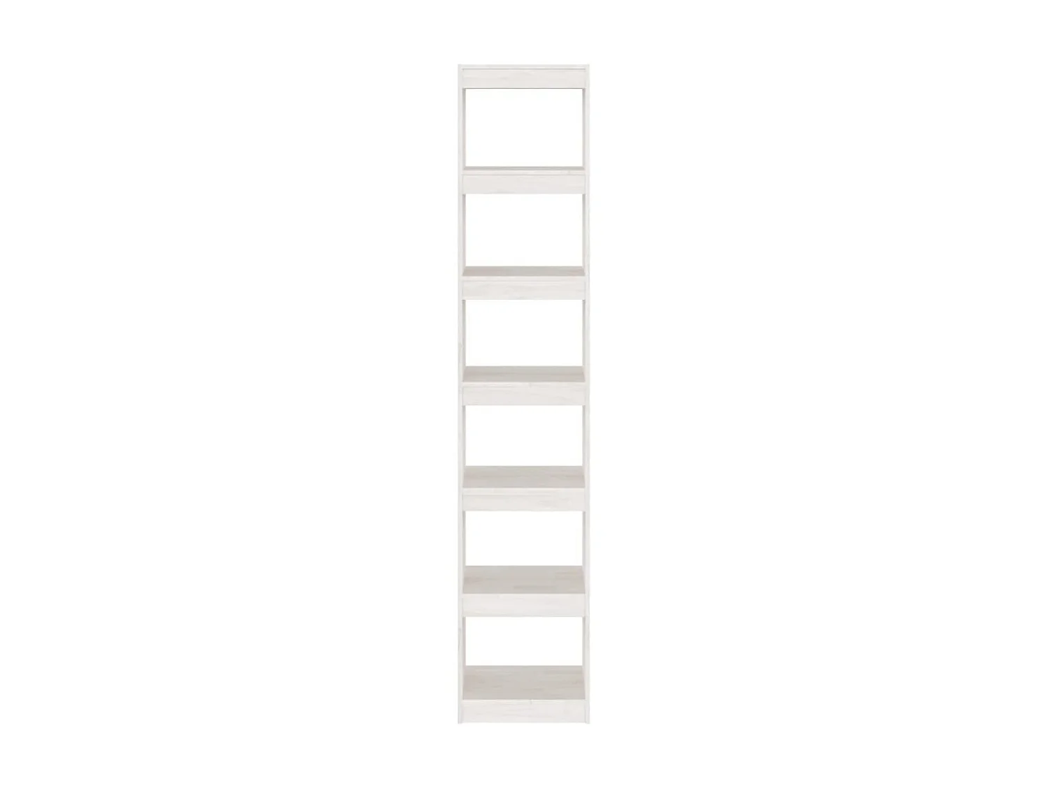 Bücherregal/Bücherschrank,Raumteiler Weiß 40x30x199 cm Massivholz Kiefer -gkd186345