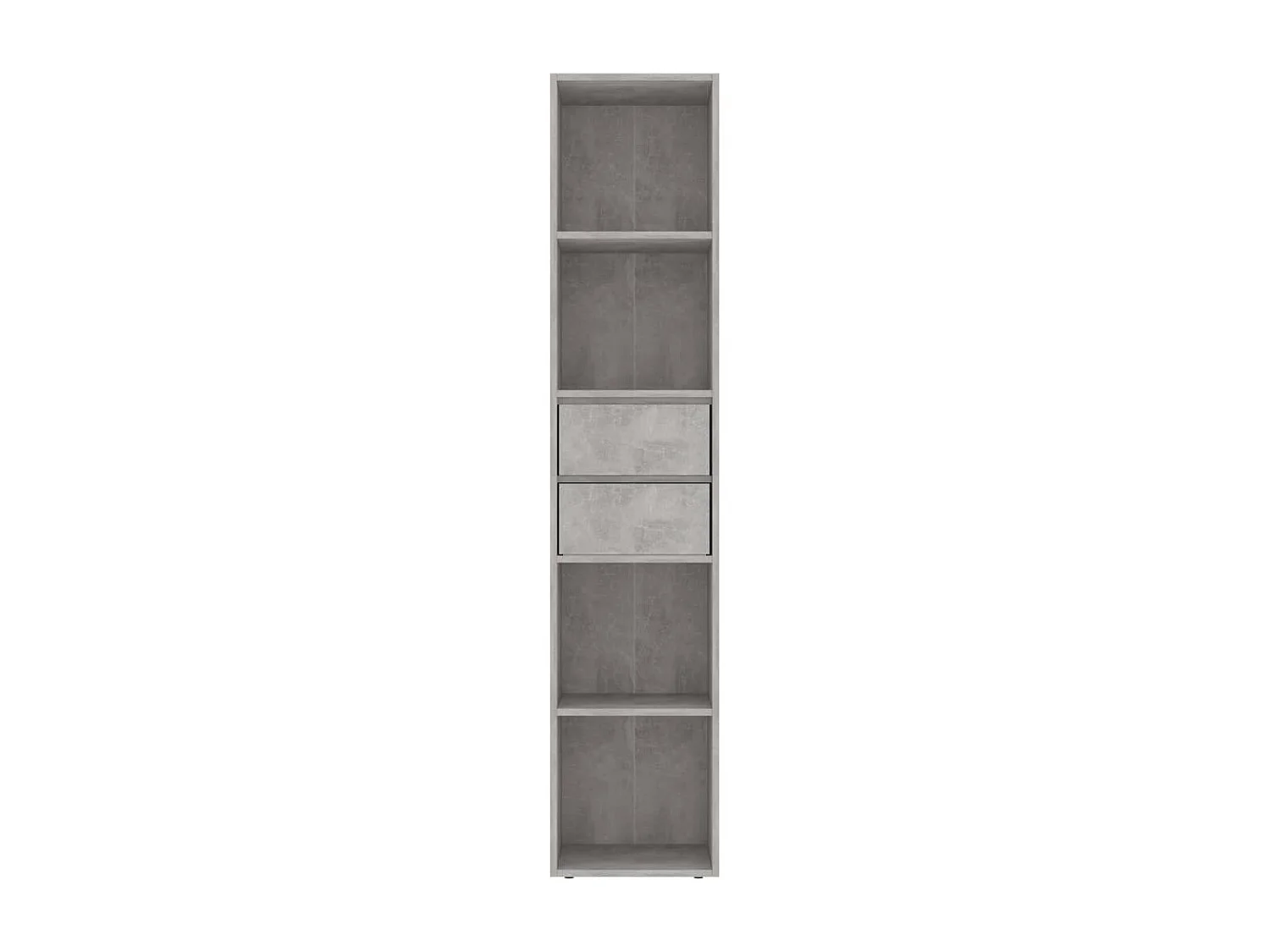 Biblioteca Estantería madera contrachapada gris hormigón 36x30x171 cm ES61529