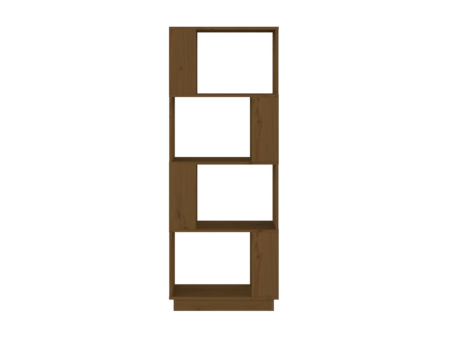 Bibliothèque Marron miel 51x25x132 cm Pin solide OFR67255 BonneVie Meuble