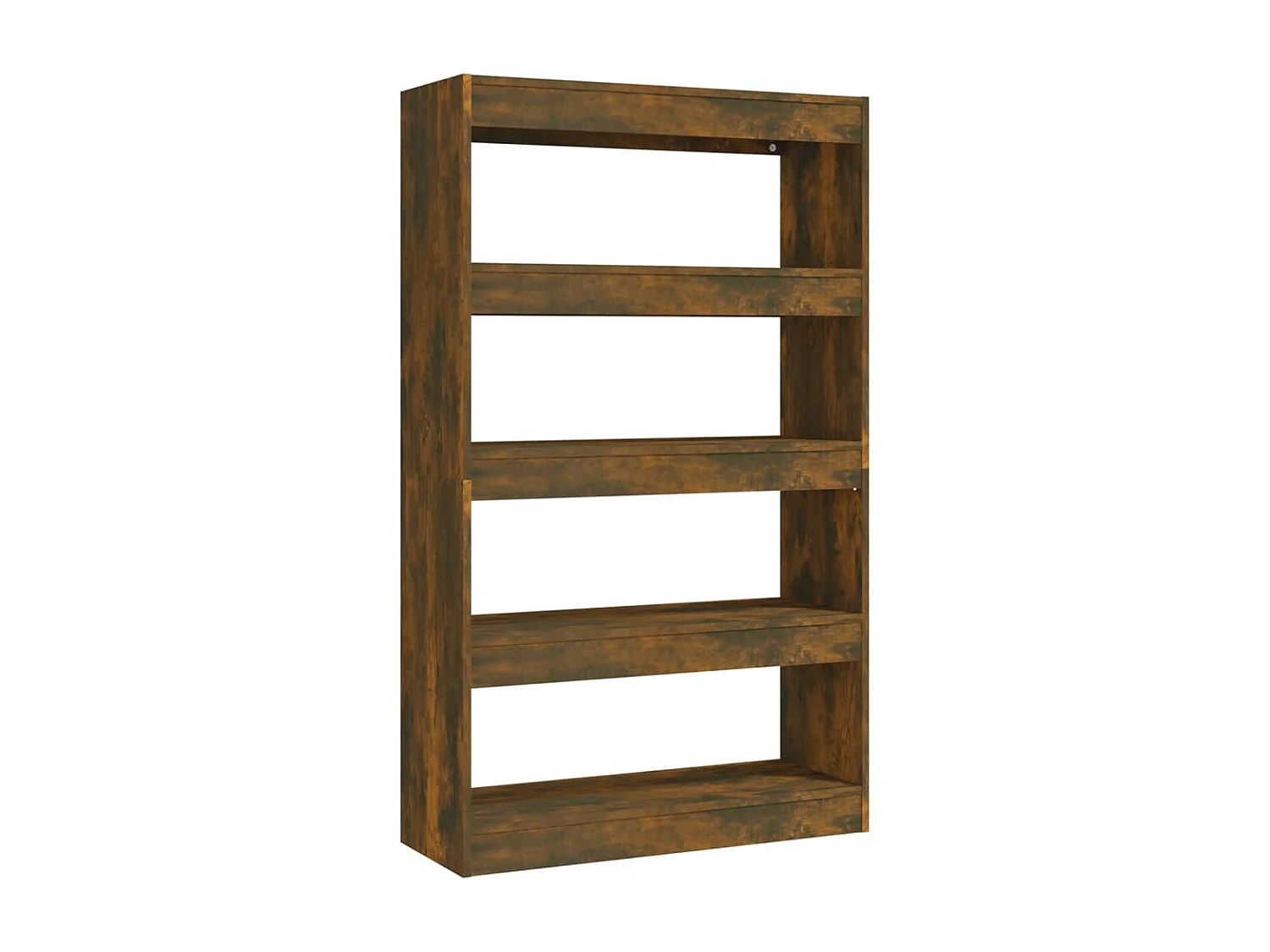 Bücherregal/Bücherschrank,Raumteiler Räuchereiche 80x30x135 cm Holzwerkstoff -gkd985479