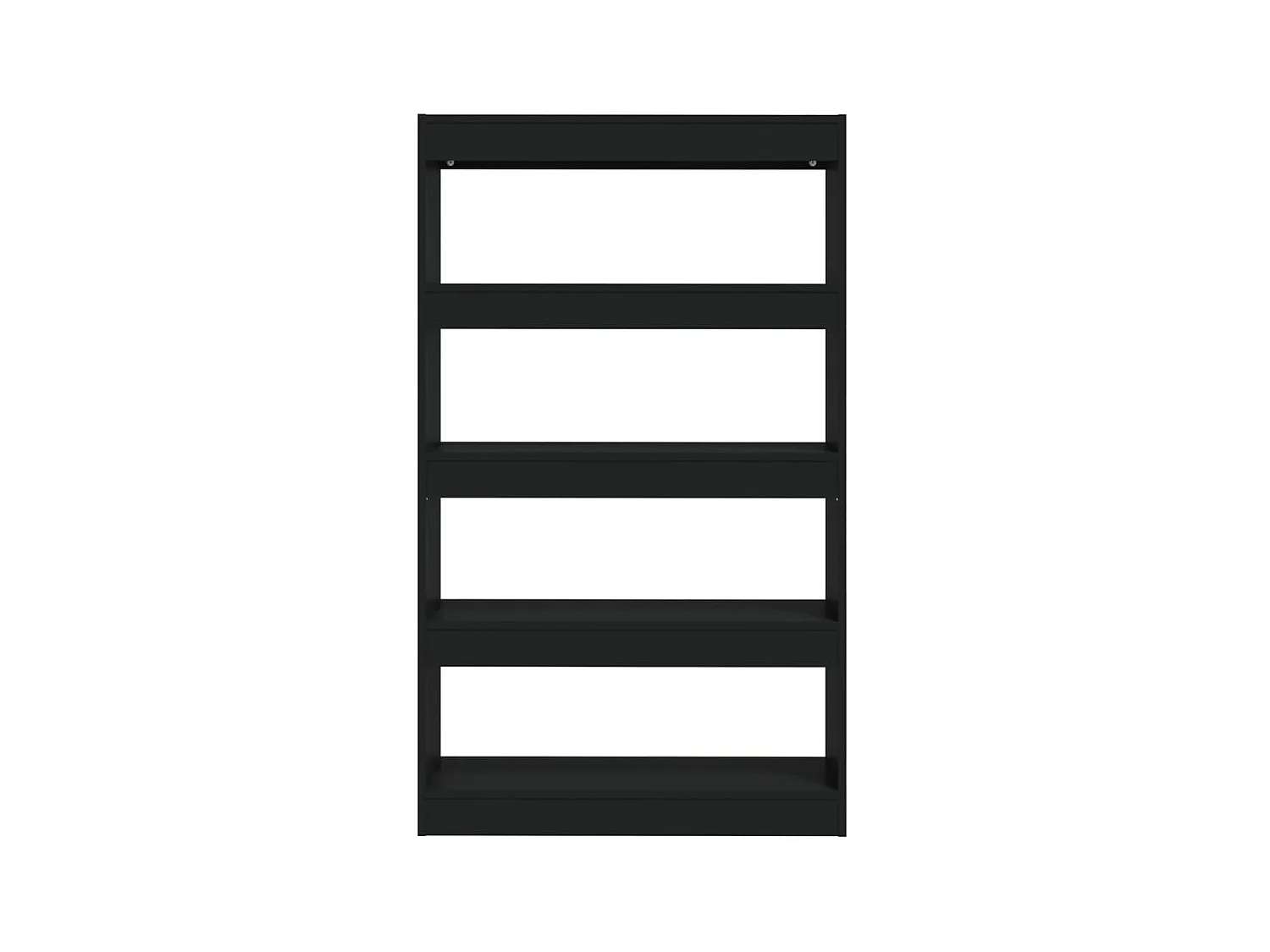 Bücherregal/Bücherschrank,Raumteiler Schwarz 80x30x135 cm Holzwerkstoff -gkd408041