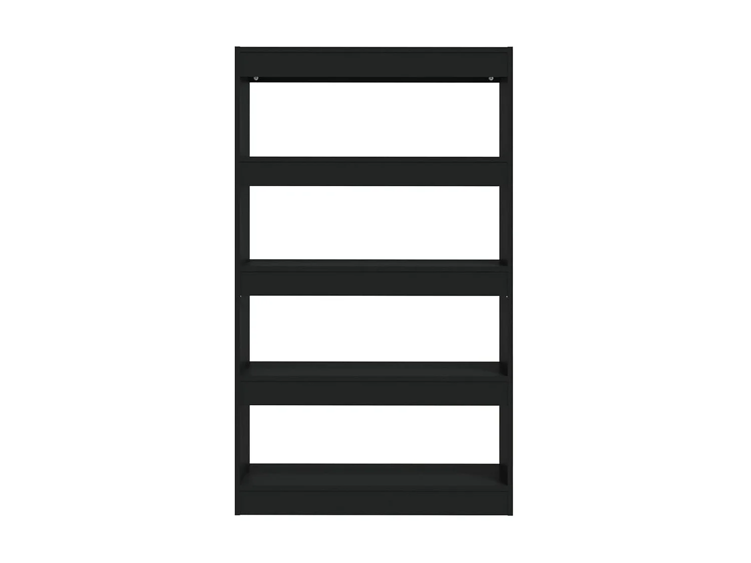 Bücherregal/Bücherschrank,Raumteiler Schwarz 80x30x135 cm Holzwerkstoff -gkd408041