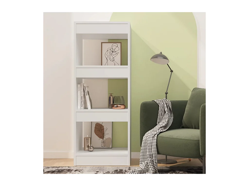 Bücherregal/Bücherschrank,Raumteiler Weiß 40x30x103 cm Holzwerkstoff -gkd764335