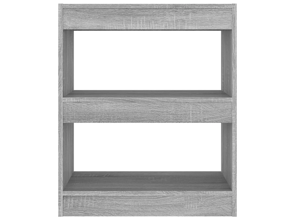 Bibliothèque-Séparateur de pièce Sonoma gris 60x30x72 cm OFR95678 BonneVie Meuble