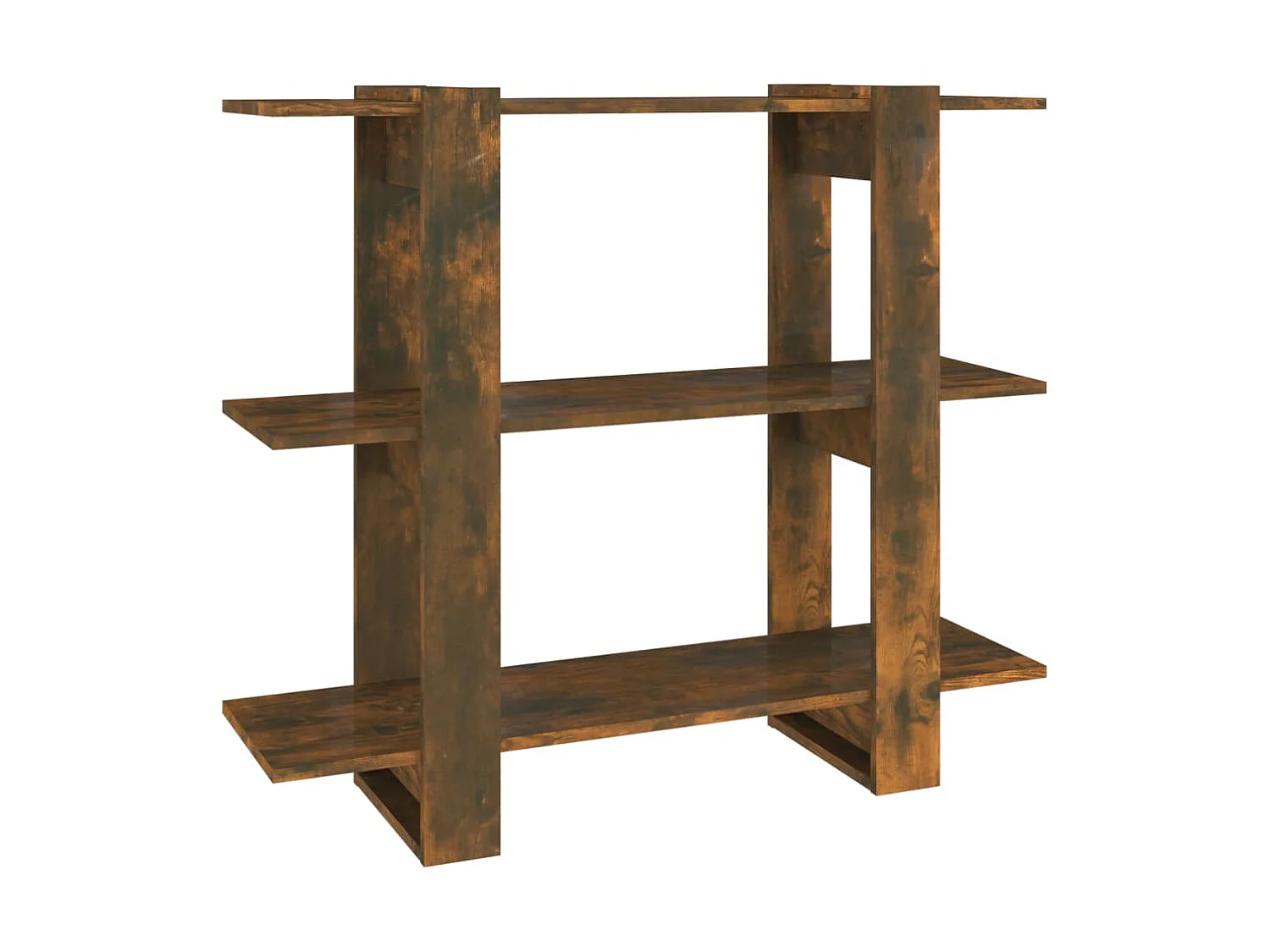 Bücherregal/Bücherschrank,Raumteiler Räuchereiche 100×30×87 cm -gkd827107