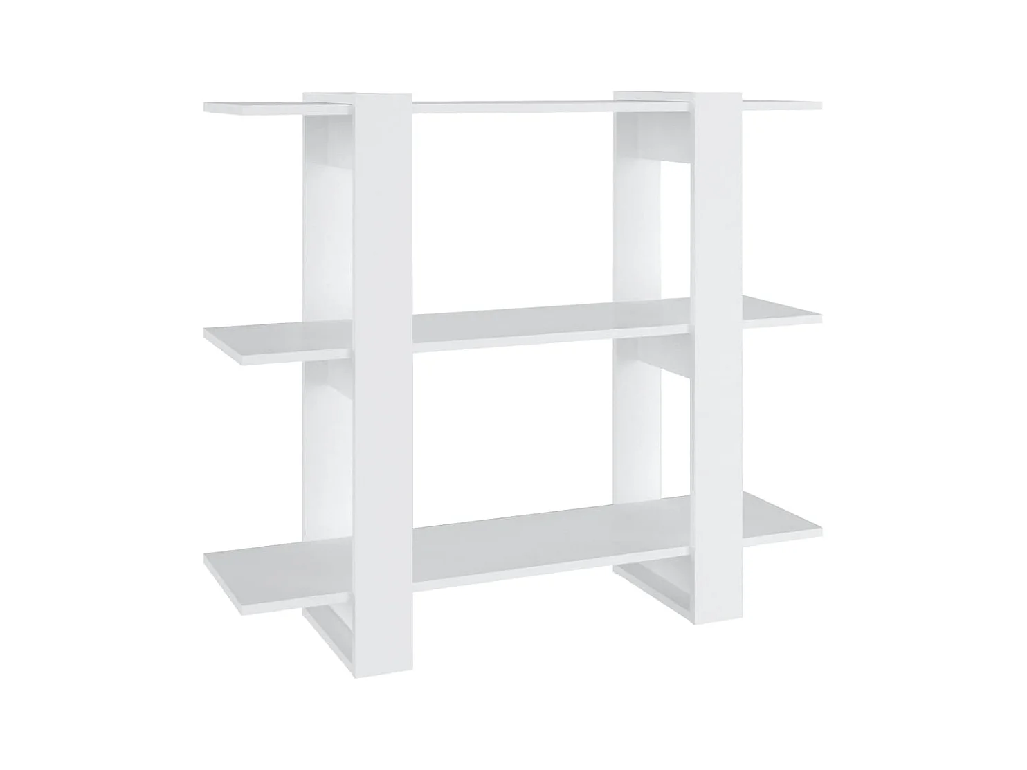 Bücherregal/Bücherschrank,Raumteiler Weiß 100×30×87 cm -gkd652712