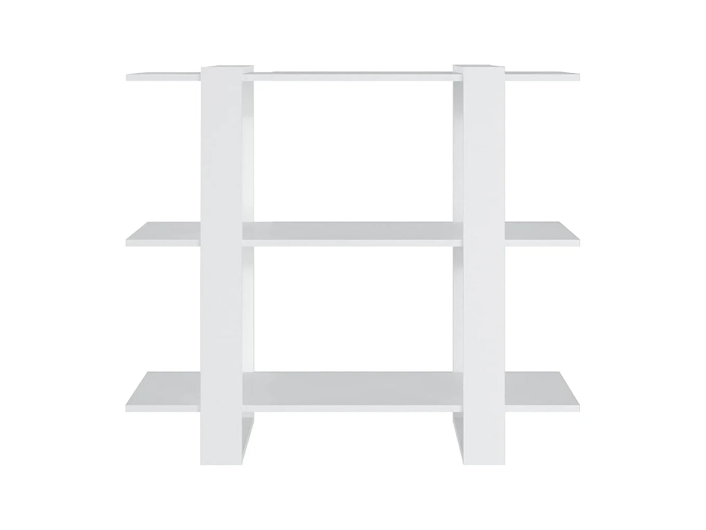 Bücherregal/Bücherschrank,Raumteiler Weiß 100×30×87 cm -gkd652712