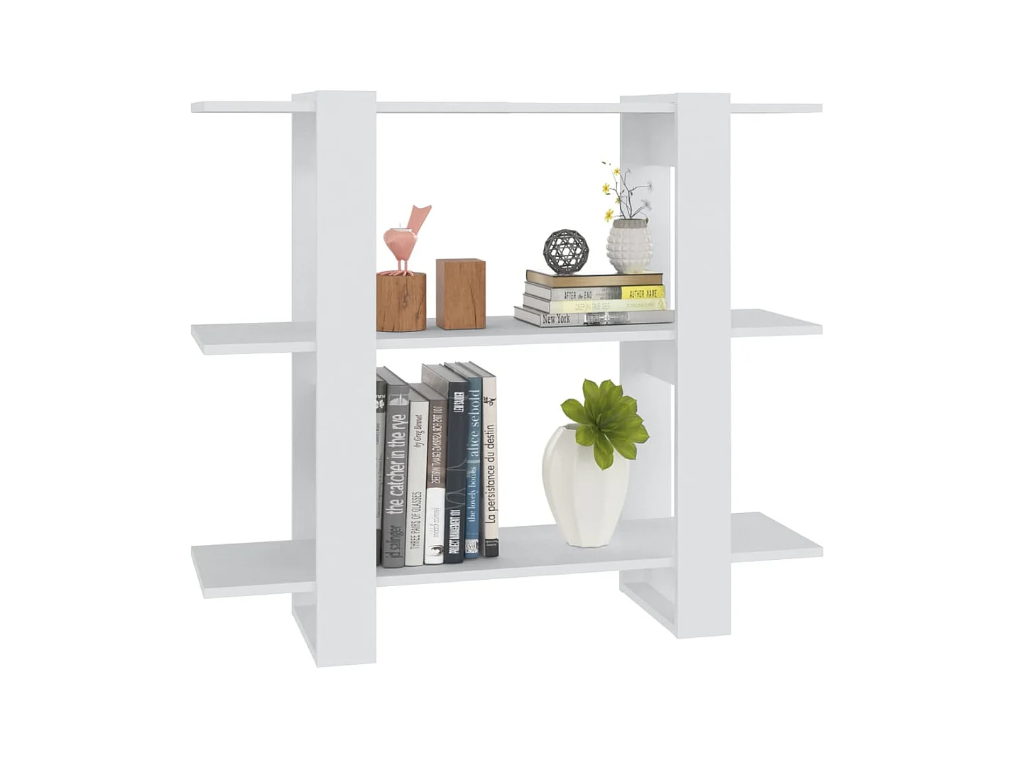 Bücherregal/Bücherschrank,Raumteiler Weiß 100×30×87 cm -gkd652712
