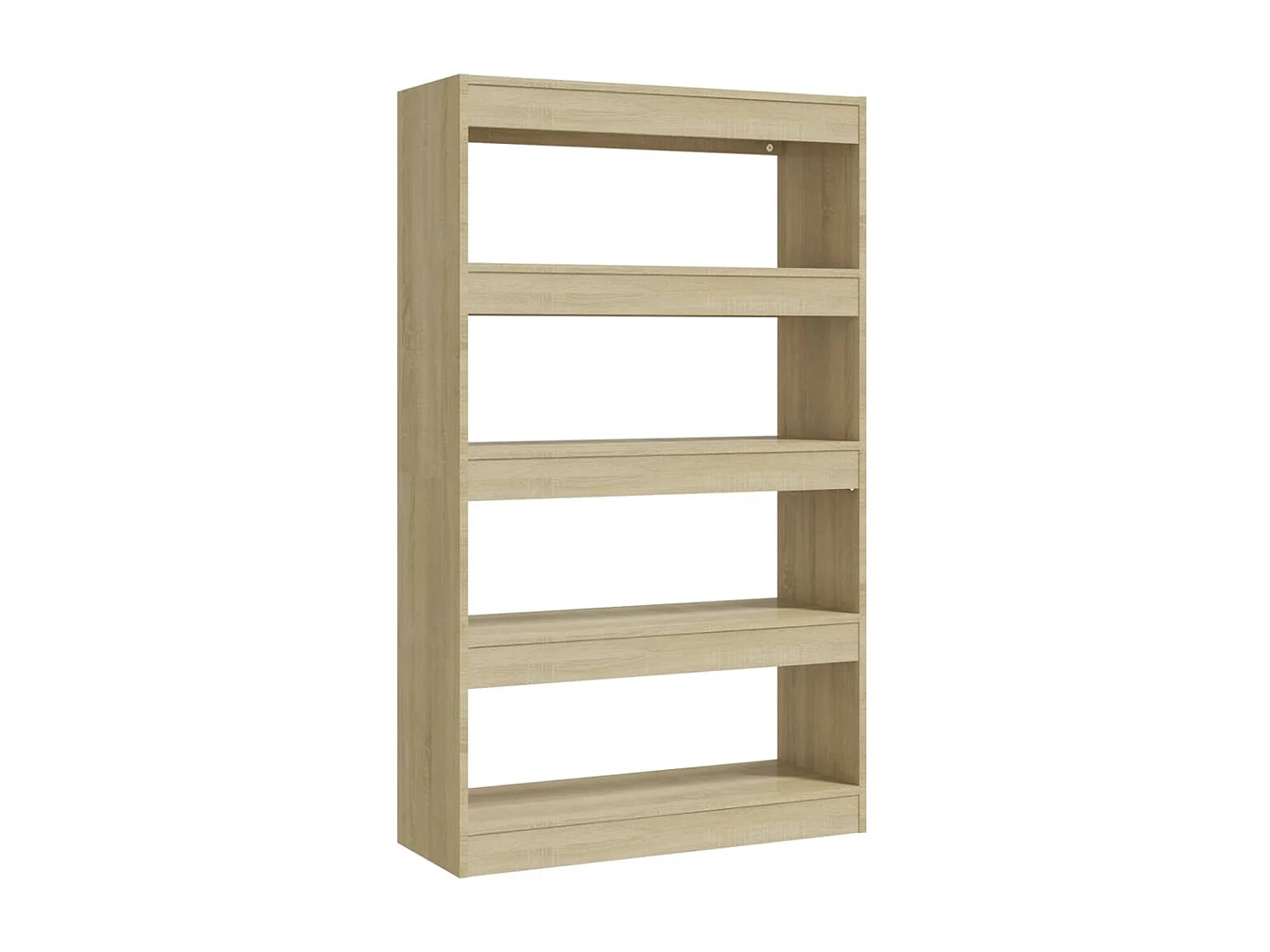 Bibliothèque-Séparateur de pièce Chêne sonoma 80x30x135 cm OFR16855 BonneVie Meuble