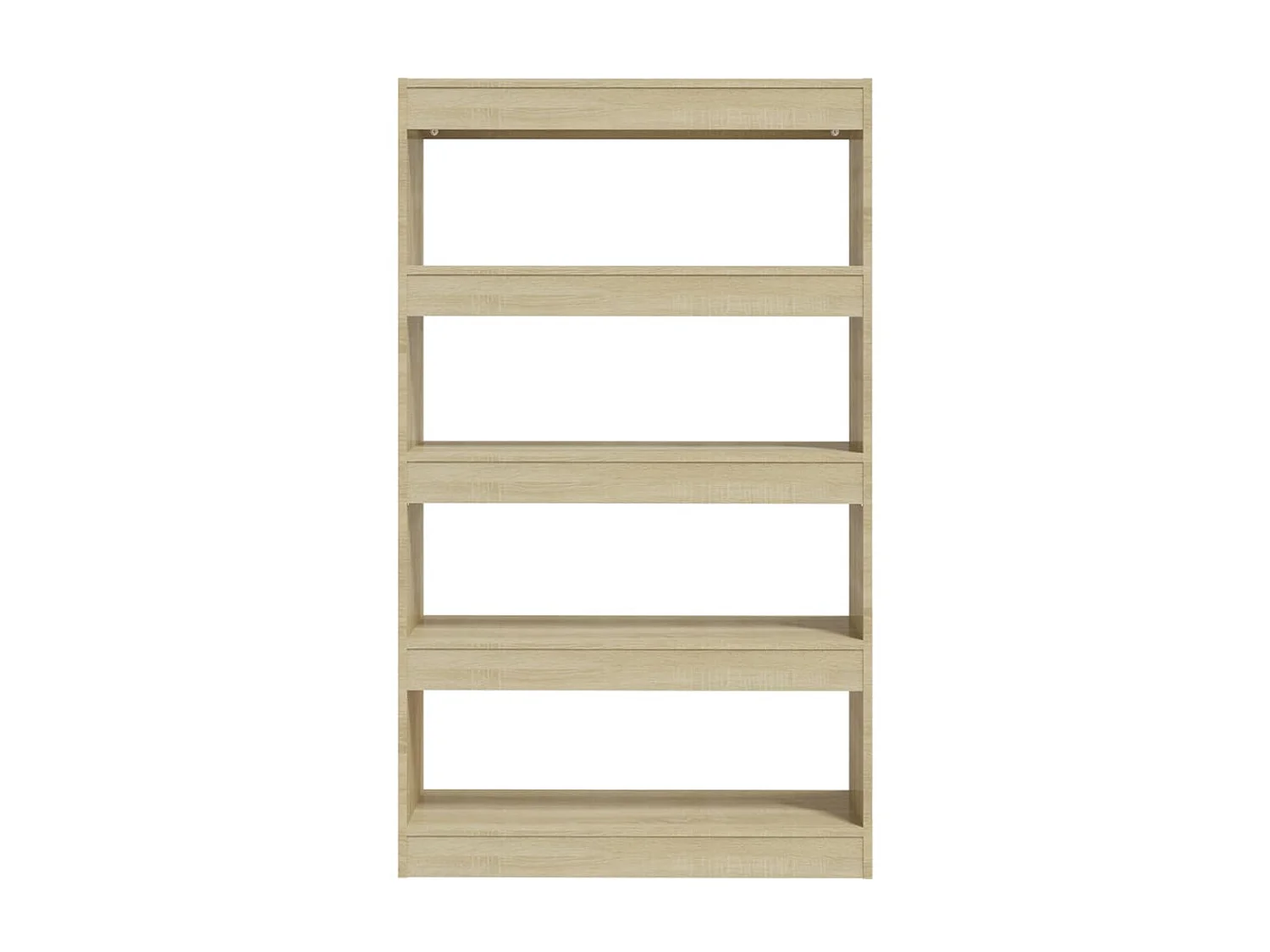 Bibliothèque-Séparateur de pièce Chêne sonoma 80x30x135 cm OFR16855 BonneVie Meuble